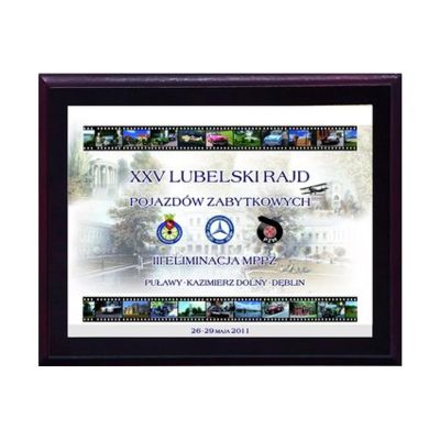 4. Dyplom z tworzywa sztucznego z laminatem colour touch