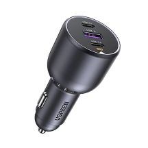 Ugreen Ładowarka EC705 samochodowa 130W 2x USB-C 1x USB-A - szara