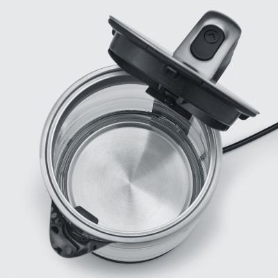 5. SEVERIN CZAJNIK ELEKTRYCZNY SZKŁO-STAL, 1,7L, ZAKRYTA GRZAŁKA, KONTROLER STRIX, WNĘKA NA PRZEWÓD, WSKAŹNIK WODY, 2200W WK3420