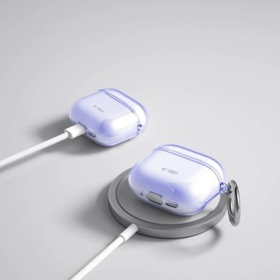 5. Etui Tech-Protect FlexAir na AirPods 4 - fioletowe