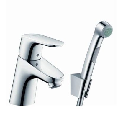 3. Bateria Hansgrohe Focus E2 z czarnymi włosami, barwy