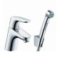 3. Bateria Hansgrohe Focus E2 z czarnymi włosami, barwy