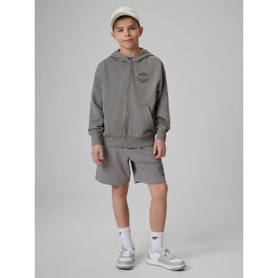 3. Bluza dresowa loose z kapturem chłopięca 4F 4FJRSS26TSWSM2934-25S