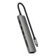 4. Wieloportowa przejściówka Satechi 7-w-1 USB-C Slim z Ethernetem - gwiezdna szarość
