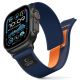 Pasek Tech-Protect Nylon Elite na Apple Watch 44 / 45 / 46 / 49 mm - granatowo-pomarańczowy