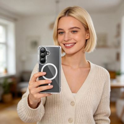 6. Etui Tech-Protect FlexAir Hybrid MagSafe na Samsung Galaxy A36 / A56 / A37 5G - przezroczyste