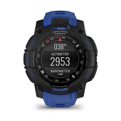 19. Smartwatch GARMIN Instinct 3 AMOLED 45mm Black/Bolt Blue