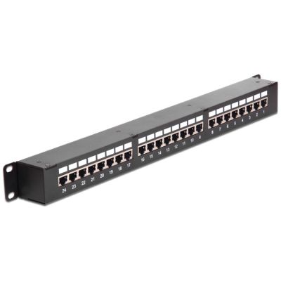 3. Patch Panel Delock 43295 - Cat6 - Montaż w szafie - 1U - 44 mm - 44 mm