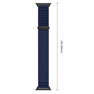 3. Pasek Tech-Protect NylonLoop na Apple Watch 44 / 45 / 46 / 49 mm - granatowy