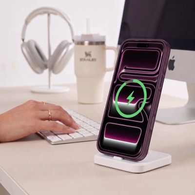 5. Etui Tech-Protect MagPrime MagSafe CC na iPhone 18 Pro Max / 17 Pro Max - burgundowe