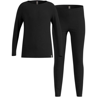 2. Zestaw bielizny dziecięcej Odlo Set long MERINO 200 KIDS roz. 1464m Czarny