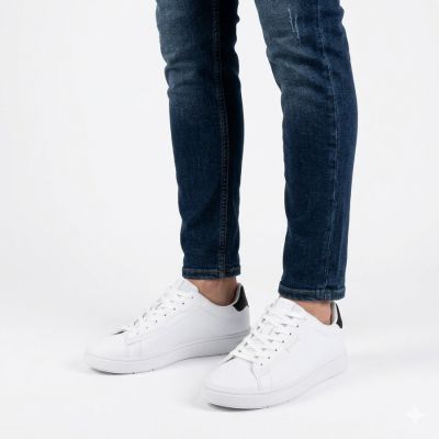 5. Półbuty sportowe męskie ekoskóra białe Big Star TT174331