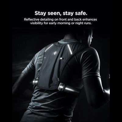 13. Kamizelka do biegania Spigen A720 Dynamic Shield M-L - czarna