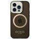 3. Etui Guess Gold Outline Translucent MagSafe na iPhone 14 Pro - czarne