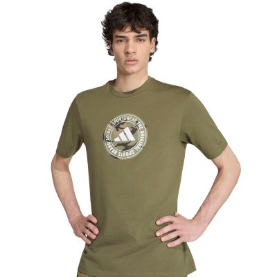 4. Koszulka męska adidas Camo oliwkowa KC7164