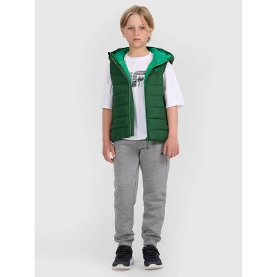 2. Bezrękawnik puchowy z wypełnieniem syntetycznym chłopięcy 4F 4FJRAW25TVJAM324-41S