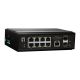 4. Przełącznik LevelOne Industrial Gb/L2 Managed PoE 10-portowy 360 W 1 Gb/s
