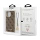 8. Etui Guess 4G Charms Collection na iPhone 13 Pro / iPhone 13 - brązowe