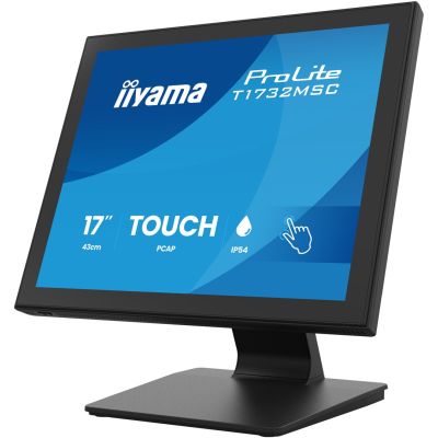 5. iiyama ProLite T1732MSC-B2S monitor komputerowy 43,2 cm (17") 1280 x 1024 px SXGA LED Ekran dotykowy Czarny