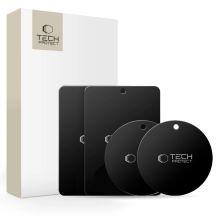 Płytki magnetyczne Tech-Protect MetalPlate do uchwytów samochodowych - czarne (4 szt.)