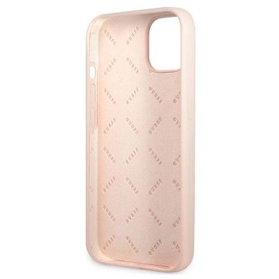 7. Etui Guess Silicone Triangle na iPhone 13 - różowe