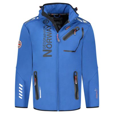 5. Softshell męski Geographical Norway ROYAUTE DB ROYAL BLUE  BLACK MEN 068 (WY2168H/GN-ROYAL BLUE / BLACK)