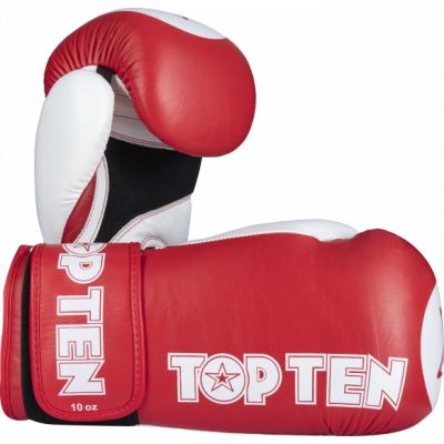 Rękawice bokserskie TOP TEN STAR-XLP 10 oz czerwone