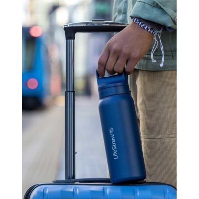 7. LifeStraw LGV42SASWW filtr do wody Butelka filtrująca wodę 0,7 l Niebieski