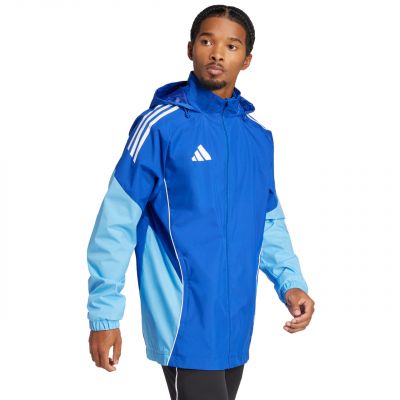 4. Kurtka męska adidas Tiro 25 Competition All-Weather niebieska JI8930