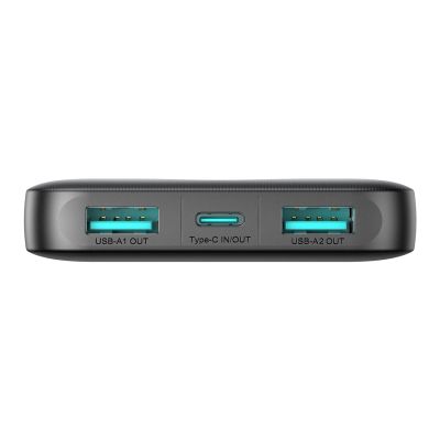 6. Powerbank Joyroom JR-PBF12 10000mAh 2.4A 2x USB-A 1x USB-C - czarny