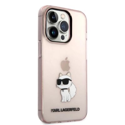 4. Etui Karl Lagerfeld Ikonik Choupette na iPhone 14 Pro - różowe