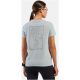 2. Koszulka z krótkim rękawem damska ODLO T-shirt crew neck s/s COTTON BLEND UNLIMITED niebieska