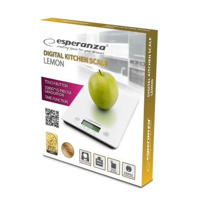 4. Waga kuchenna Esperanza Lemon EKS002W (kolor biały)