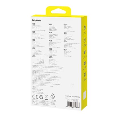 10. Kabel Baseus Pudding 100W USB-C - USB-C 2m - fioletowy