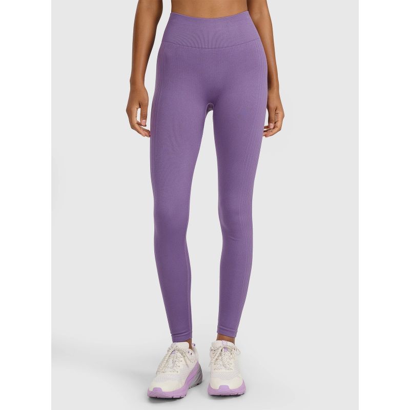 2. Legginsy treningowe bezszwowe damskie  4F 4FWAW25TFTIF359-53S