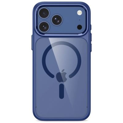 3. Etui Tech-Protect Magmat Magsafe CC na iPhone 17 Pro / 18 Pro - granatowo-przezroczyste