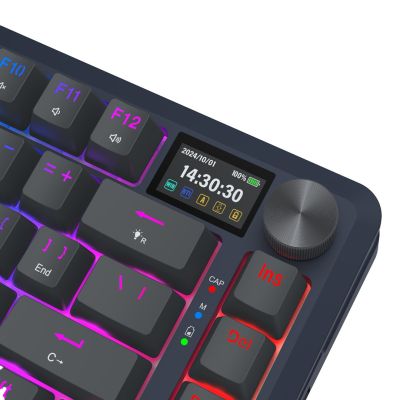 5. REDRAGON K708-RGB-PRO FLEKACT klawiatura USB + RF Wireless + Bluetooth Czarny