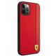 4. Etui Ferrari On Track Carbon Stripe na iPhone 12 Pro Max - czerwone
