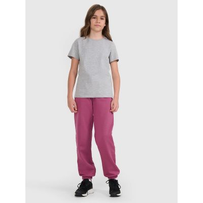 3. T-shirt regular gładki dziewczęcy 4F 4FJRMM00TTSHF3231-25M