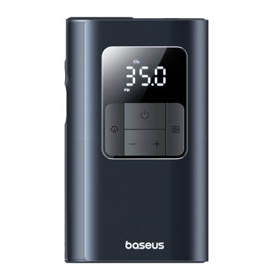 Kompresor do opon Baseus PrimeTrip VA1 75W 2w1 z latarką i powerbankiem 6000mAh - czarny