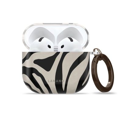 2. Etui Tech-Protect Lamano na AirPods 4 / 5 - czarno-beżowe