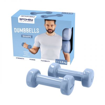 4. Hantle winylowe Spokey Shape 2x1,5 kg 941964