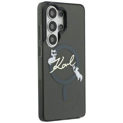 4. Etui Karl Lagerfeld IML KC Script MagSafe na Samsung Galaxy S26 Ultra - czarne
