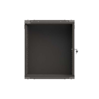 12. LANBERG SZAFA INSTALACYJNA RACK WISZĄCA 19" 12U 540X350 CZARNA DRZWI PRZESZKLONE (FLAT PACK)