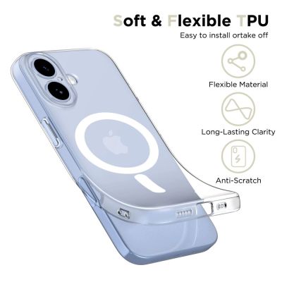 3. Etui Tech-Protect FlexAir MagSafe na iPhone 17 - przezroczyste