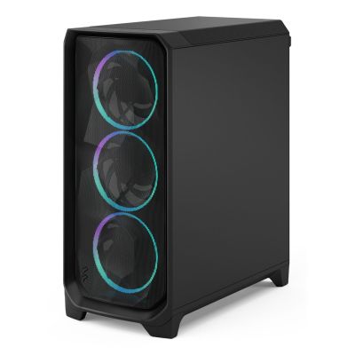 4. Fractal Meshify 3 Black RGB TG Midi Tower Gaming Gehäuse schwarz