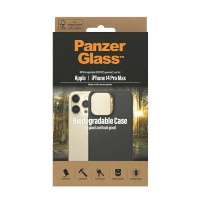 3. Etui PanzerGlass Biodegradable Case do iPhone 14 Pro Max - czarne