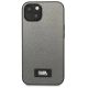 3. Etui Karl Lagerfeld Saffiano Plaque na iPhone 13 mini - srebrne