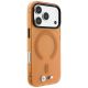 4. Etui BMW M IML Frosted Metal Logo & Trims MagSafe na iPhone 17 Pro / 18 Pro - pomarańczowe