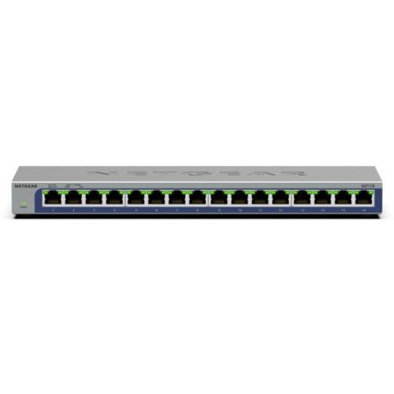 7. Switch Netgear GS116-300EUS 16p Unmanaged Gigabit